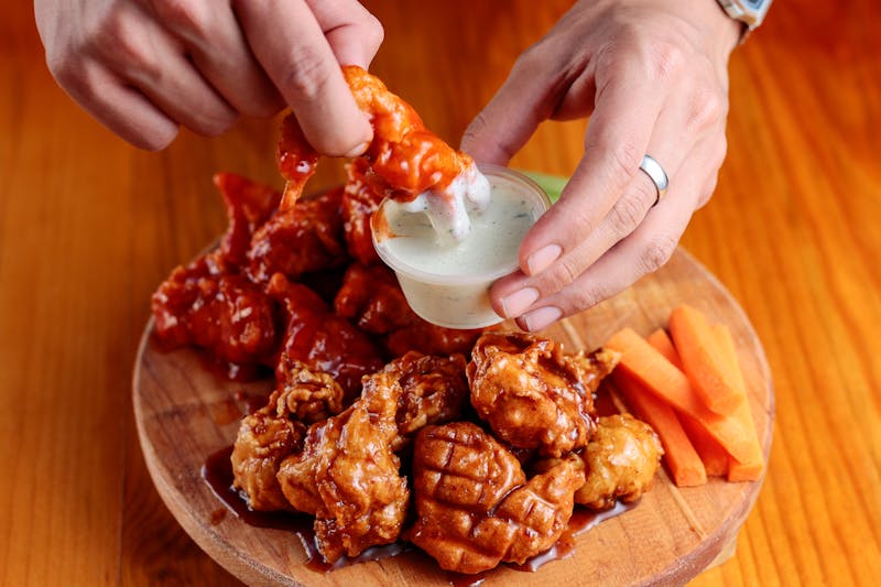 Buffalo wings appetizer